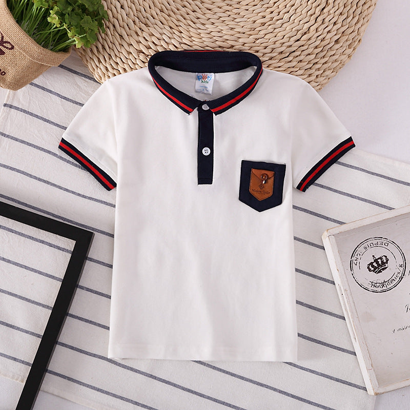 Boys' Solid-Color Cotton Tee