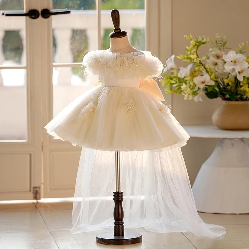 Girls' Champagne Flower Girl Dress