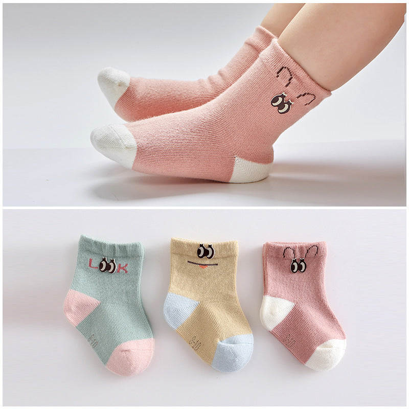 Baby Cartoon Boneless Cotton Socks