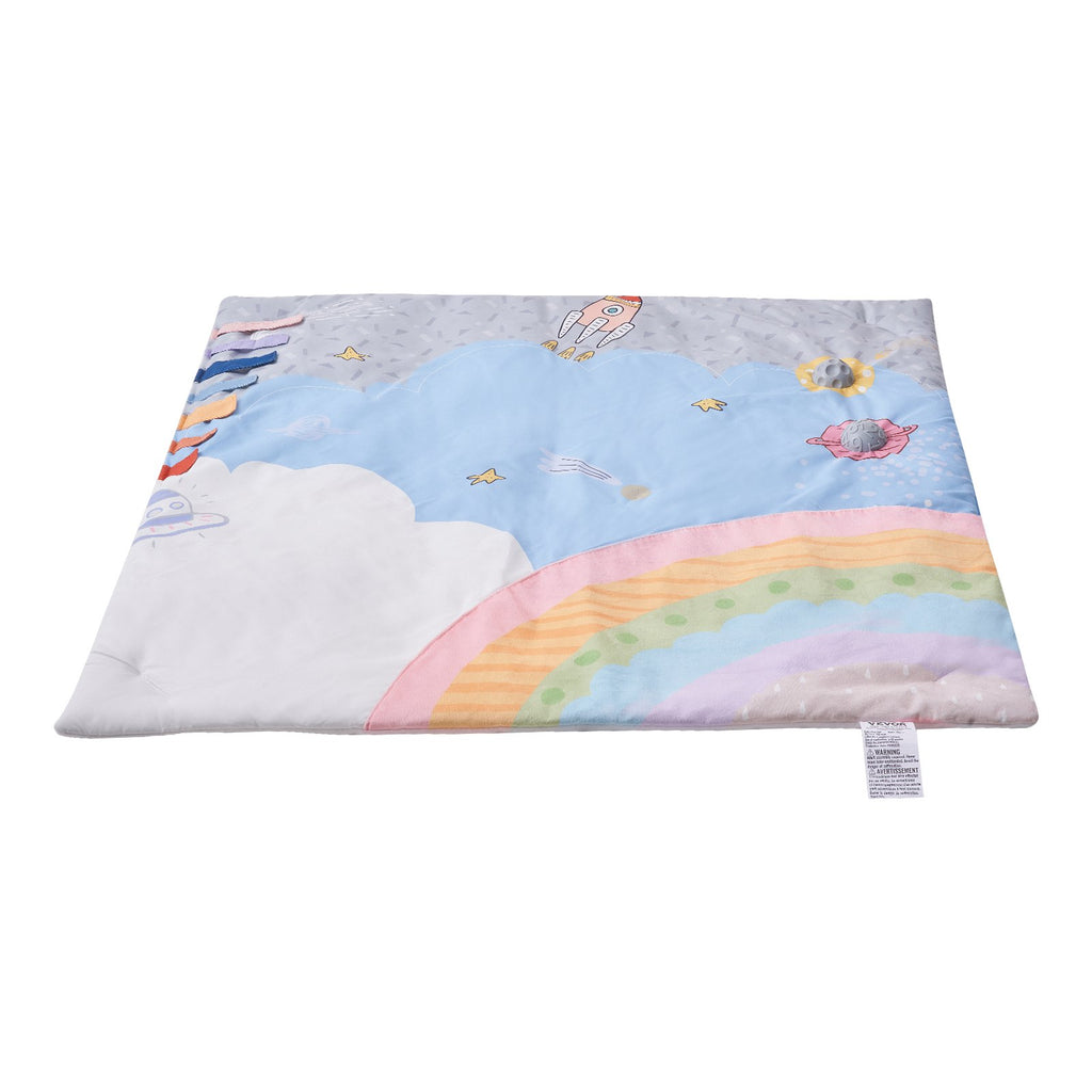 Baby Play Gym Mat with 6 Sensory Toys