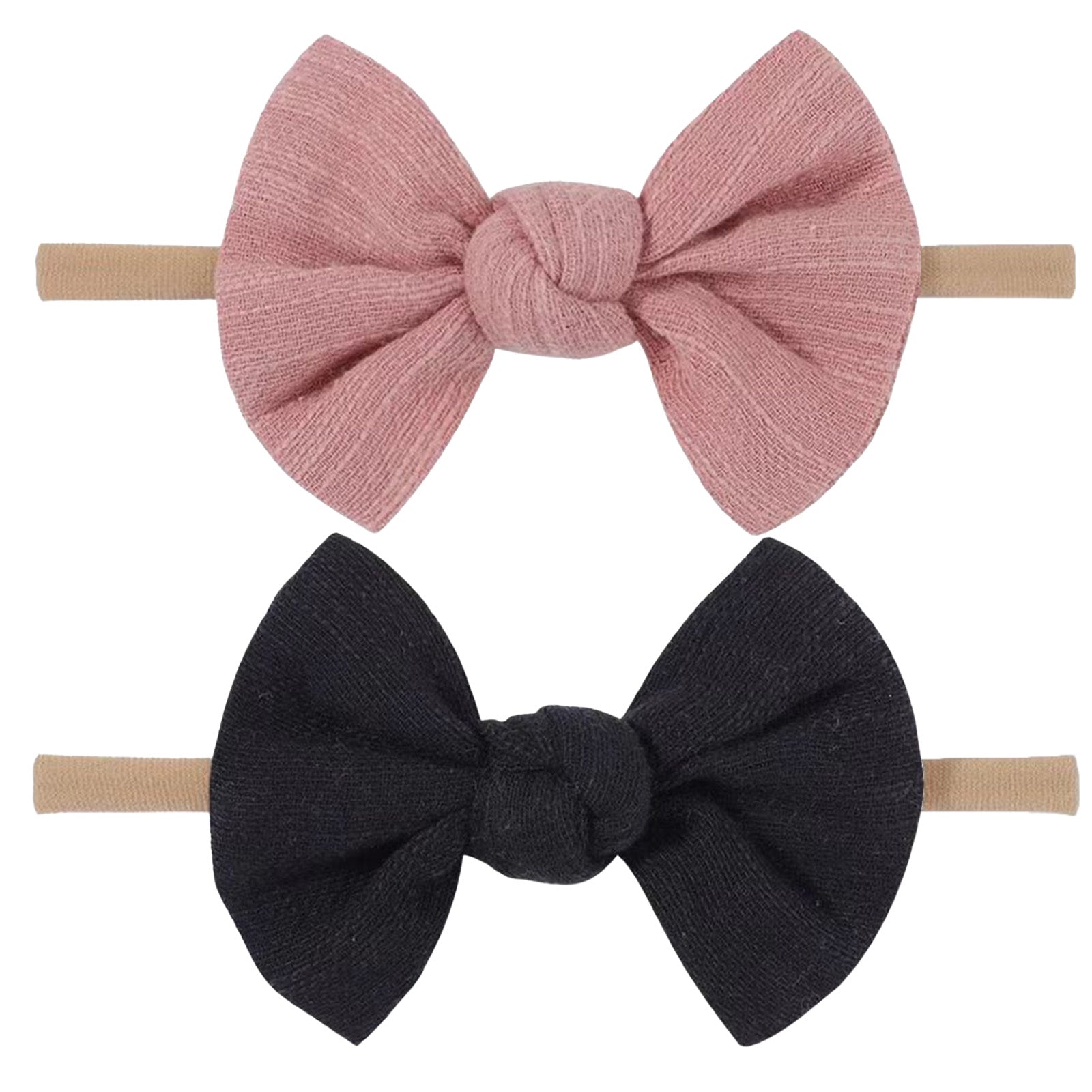 Baby Girl Nylon Bow Headbands