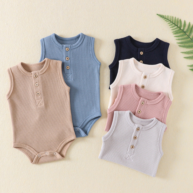 Newborn Knitted Sleeveless Romper