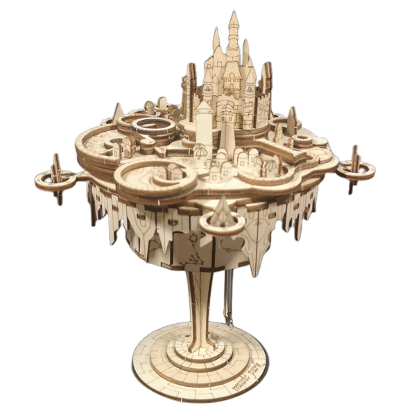 3D Wooden Music Box Castle Puzzle