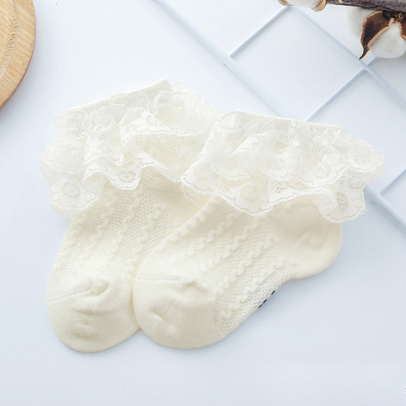 Baby Double-Lace Princess Socks