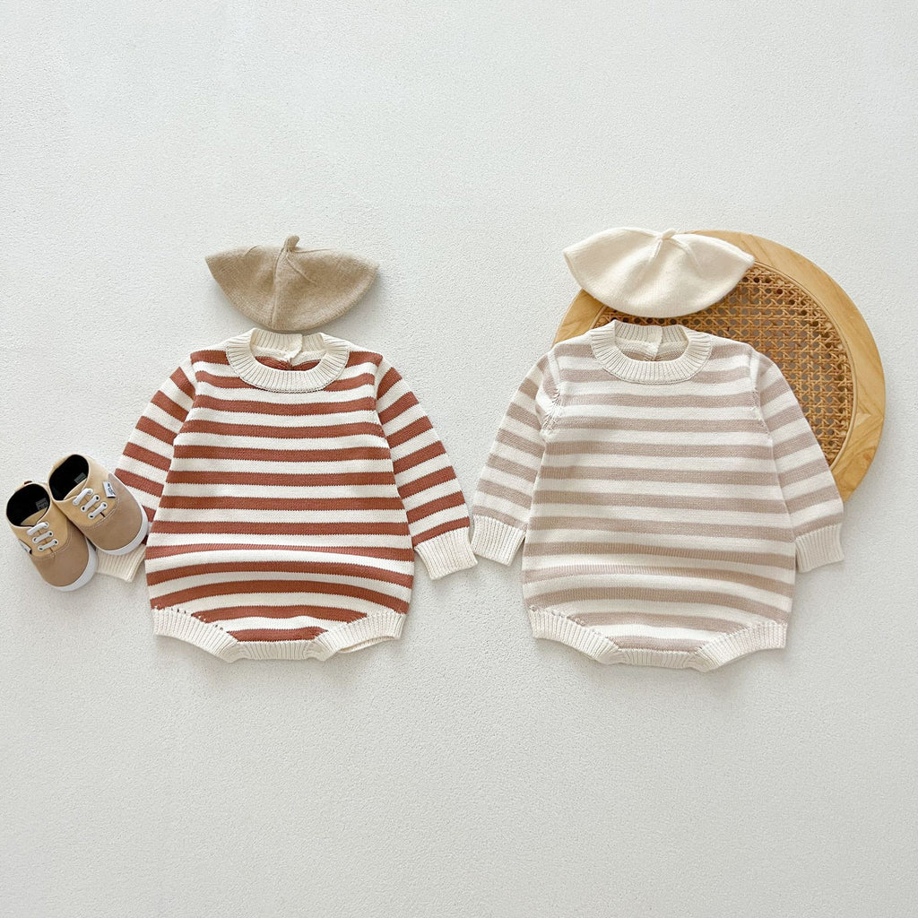 Newborn Striped Cotton Romper