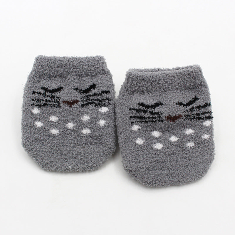 Kids' Coral Fleece Non-Slip Socks