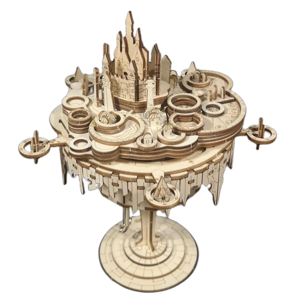 3D Wooden Music Box Castle Puzzle