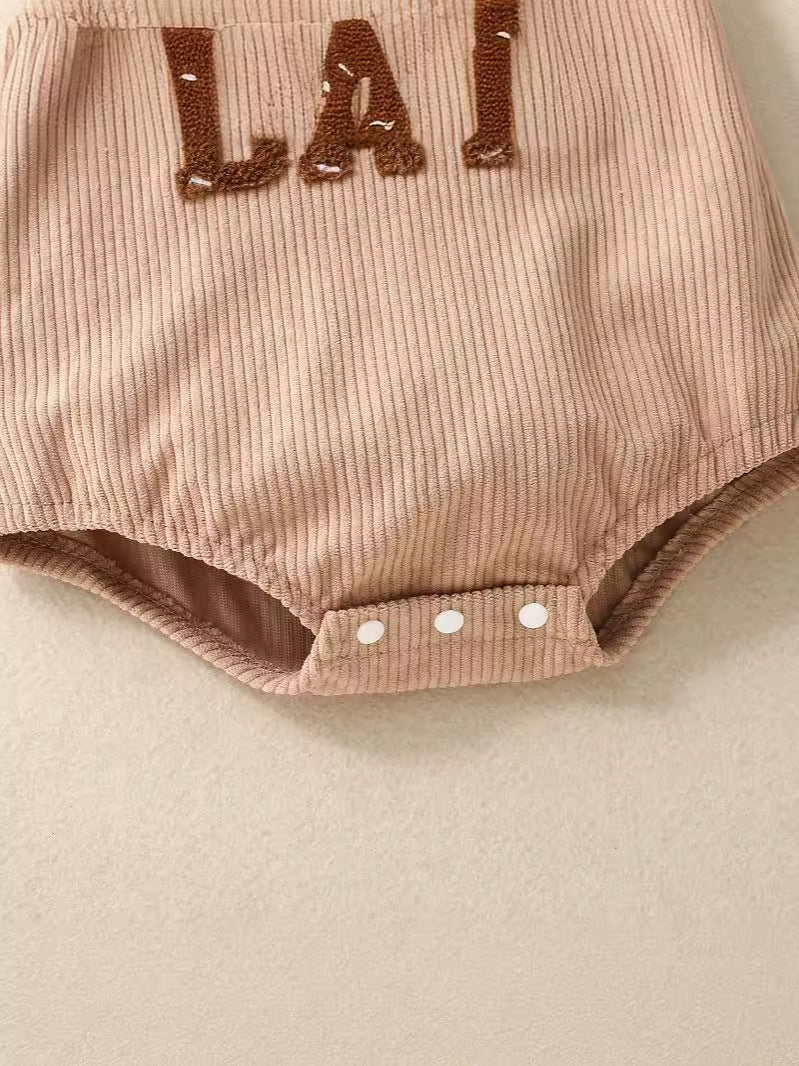 Baby Corduroy Sleeveless Romper
