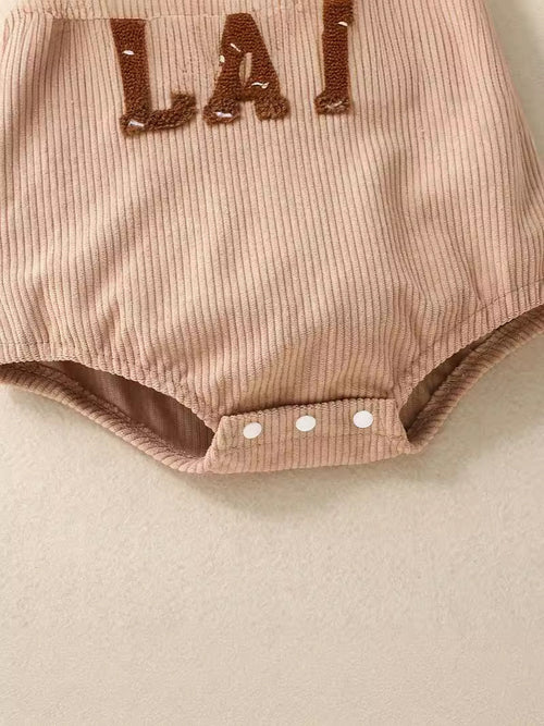 Baby Corduroy Sleeveless Romper