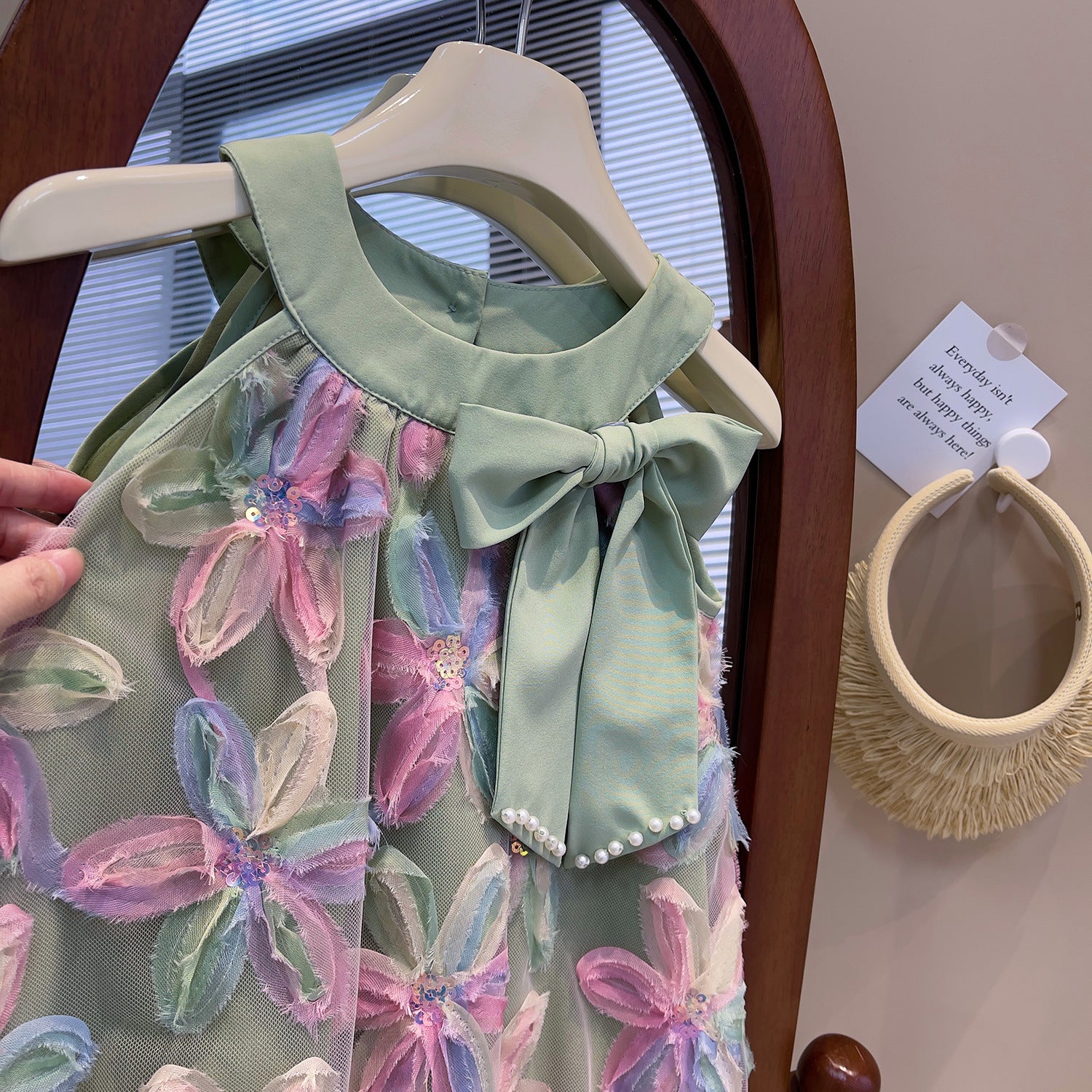 Girls' Flounced Princess Dress