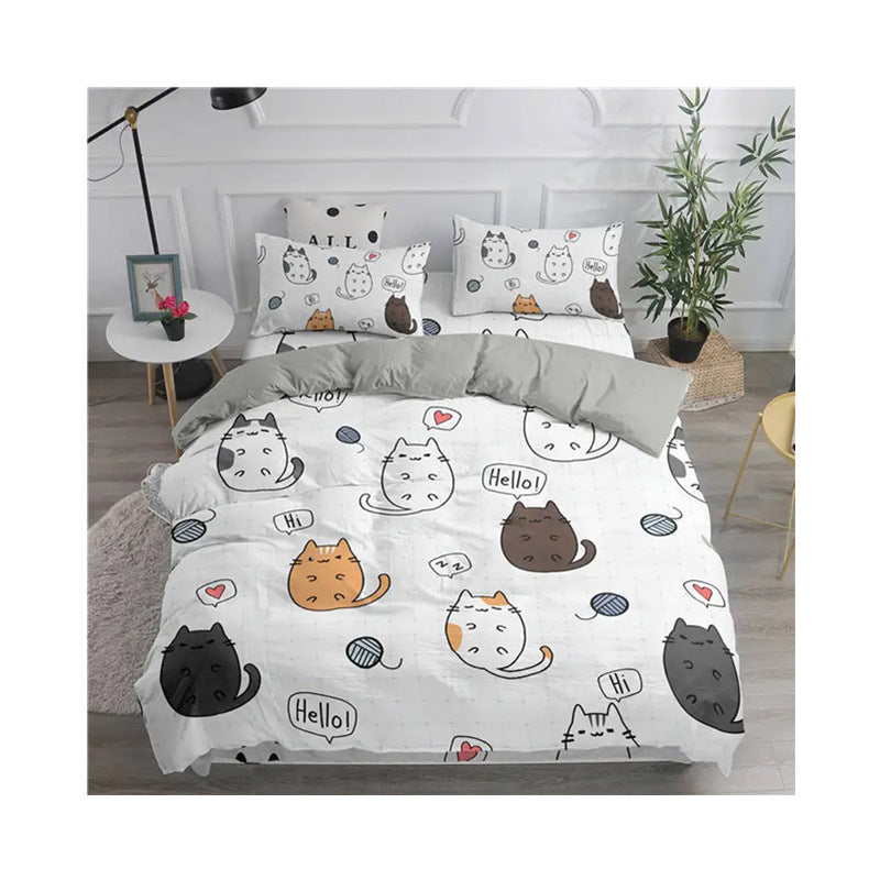 Kitten Cartoon Duvet Set