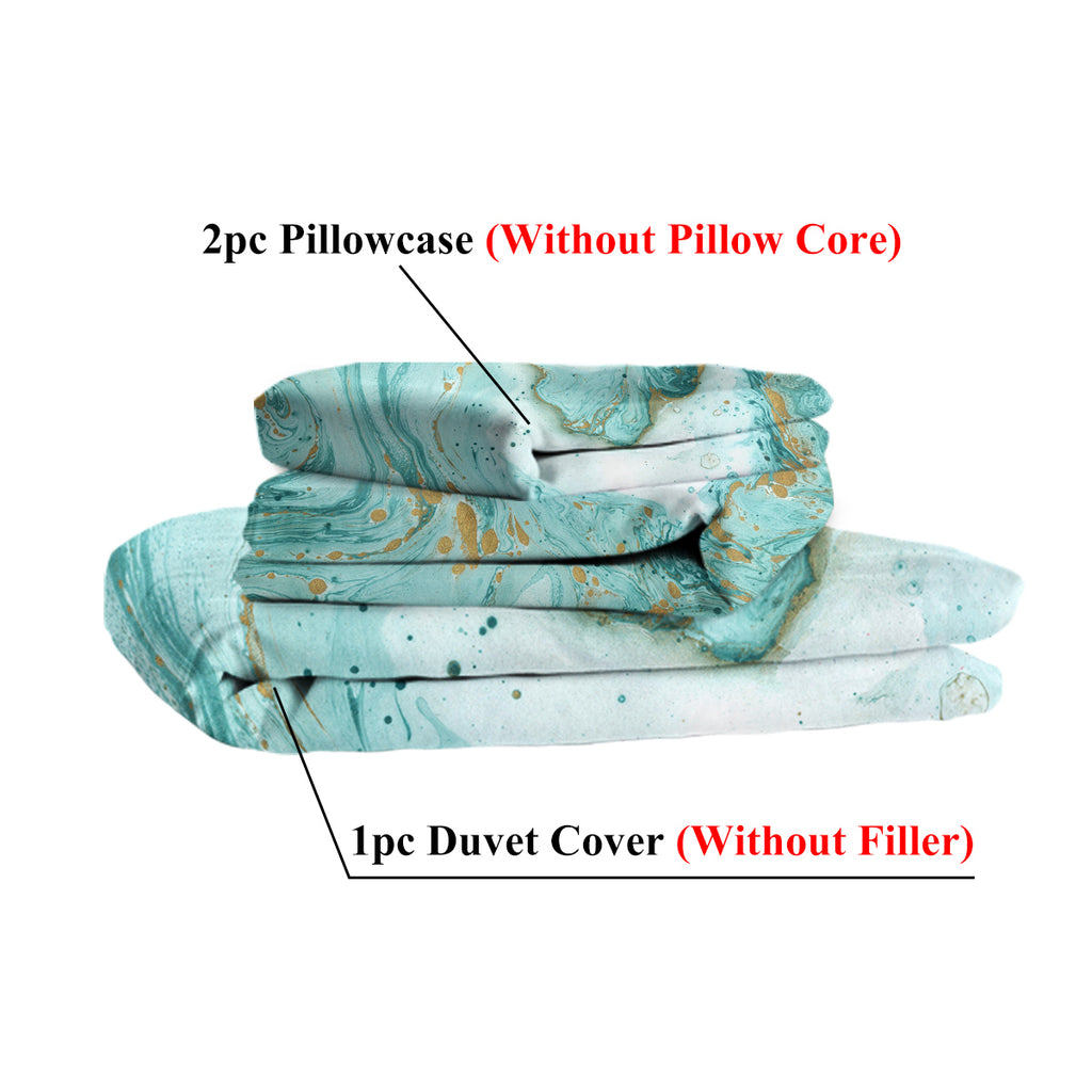 Marble Glitter Duvet Set