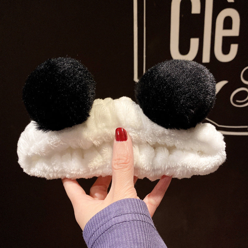 Hair Tie Headband Plush Bow Headband Hair Accessories